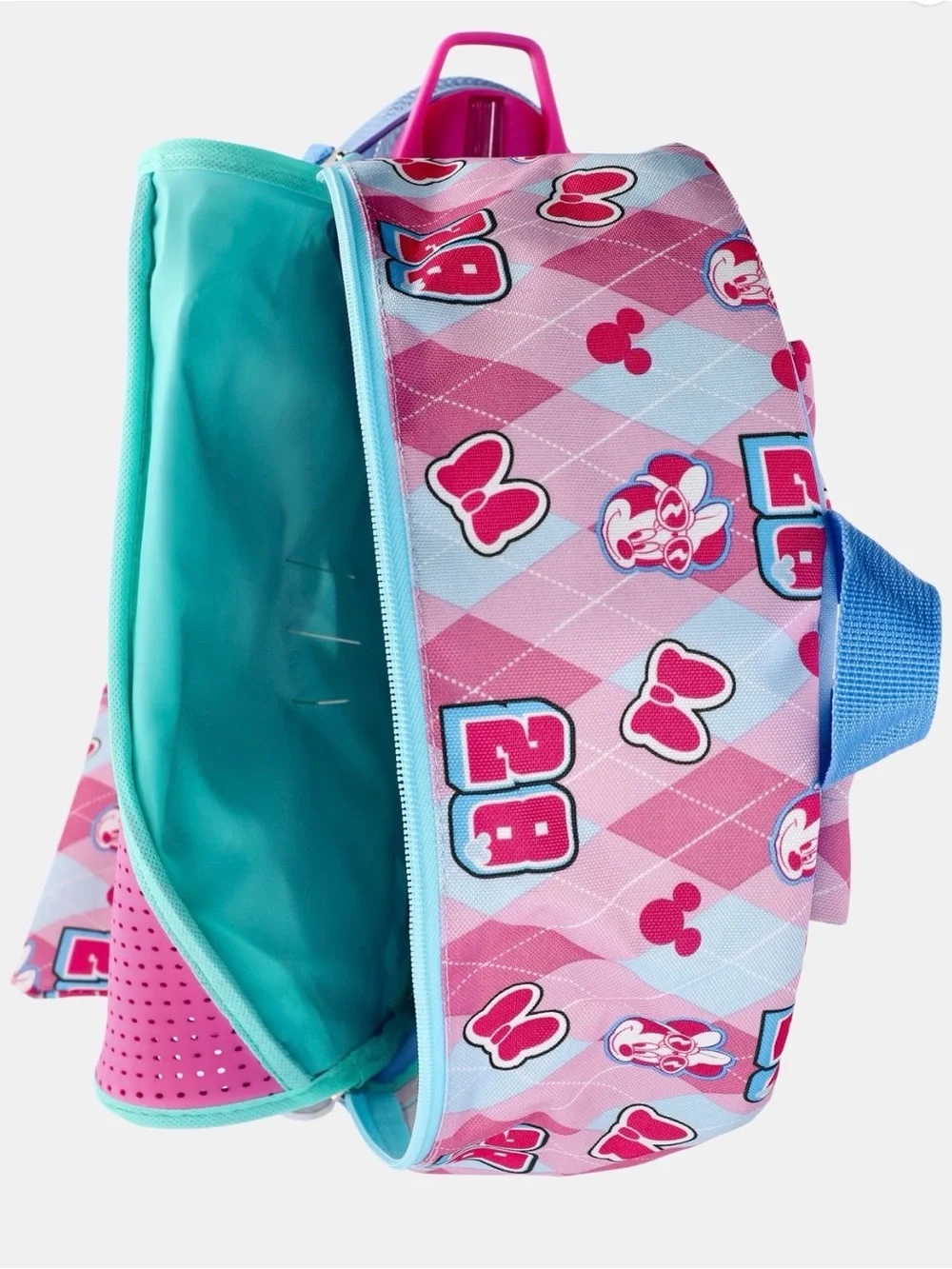 Disney Minnie & Daisy Pink Kids Backpack with Lunch Bag